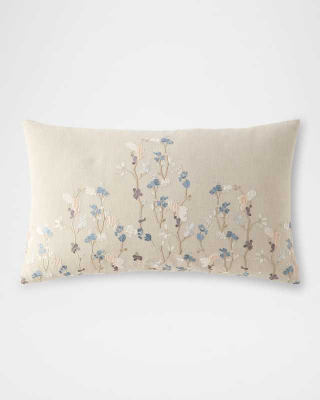 Nieporte Floral Lumbar Pillow, 18" x 30"